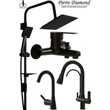 Tesitay Arıtmalı Mutfak Lavabo Banyo Duş Bataryası Robot Duş Seti Tepe Duş Başlığı Musluk Delta Model Ağır Tip