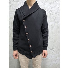 Quits Kids Asimetrik Kesim Düğmeli Şal Yaka Hırka