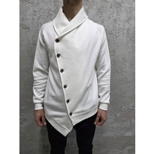 Quits Kids Asimetrik Kesim Düğmeli Şal Yaka Hırka