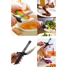 Kitchen Design Lab Düz Kesim Panolu Makas Sebze Meyve Et Doğrayıcı Mutfak Makası
