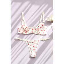 Lovenel Brode Kalplı Puantiyeli Tül Takım