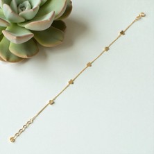 Nova Grup Kalp Figürlü 14 Ayar Altın Bileklik