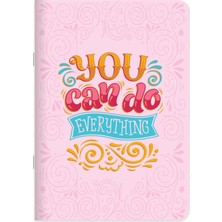 Keskin Color A4 Çizgili Spiralli Motto Defter - Pembe