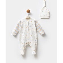 Moi Noi Little Emu Zigzag Şapkalı Tulum