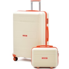 Elatae V305 Büyük Boy Valiz & Makyaj Çantası | Polipropilen Kırılmaz Gövde, Ultra Hafif