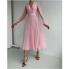 New Station Tül Elbise