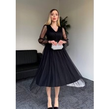 New Station Tül Elbise