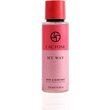 L'actone My Way Body & Hair Mist 250 ml / Vücut & Saç Spreyi - 1 Adet Oje Hediyeli
