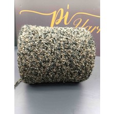 Pi Yarn Penelope Iri Buklet Ip 500 gr El Örgü Ipi Siyah Vizon Kırçıl