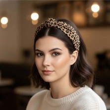 Mare Accessories Leopar Desenli Taç