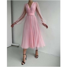 New Station Tül Elbise