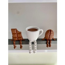 Günyan Store Sevimli Kahve Köşesi 3'lü Biblo Seti