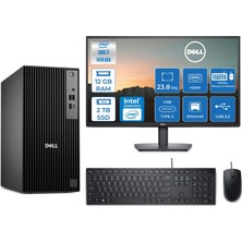 Dell Pro Tower QCT1250 Intel Core I7 14700 5.4ghz 12GB Ddr5 2tb SSD 23,8 Inç Monitör Freedos Intel® UHD Graphics 770 Masaüstü Bilgisayar 24QCT1250I7UHDF04 + Zetta Flash Bellek