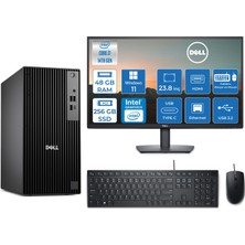 Dell Pro Tower QCT1250 Intel Core I7 14700 5.4ghz 48GB Ddr5 256GB SSD 23,8 Inç Monitör Windows 11 Pro Intel® UHD Graphics 770 Masaüstü Bilgisayar 24QCT1250I7UHDP21 + Zetta Flash Bellek