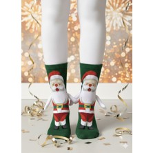 Carnaval Socks Yılbaşı Özel Mıknatıslı El Ele Tutuşan Noel Baba Çorabı Unisex 36–44