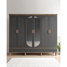 Miracool Milen 6 Kapılı Dolap / %100 Mdf