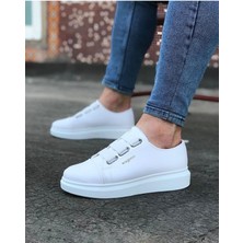 Elma Shop Beyaz Kalın Taban Casual Erkek Ayakkabı