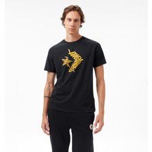 Converse Baskılı Erkek Siyah T-Shirt