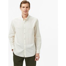 Nautica Erkek Krem Classic Fit Gömlek
