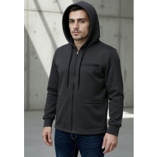 Quits Kids Kapşonlu Fermuarlı Erkek Hırka