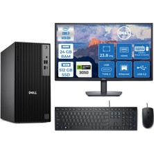 Dell Pro Tower QCT1250 Intel Core I7 14700 5.4ghz 24GB Ddr5 512GB SSD 23,8 Inç Monitör Freedos Nvidia RTX3050 6gb Masaüstü Bilgisayar 24QCT1250I73050F12 + Zetta Flash Bellek