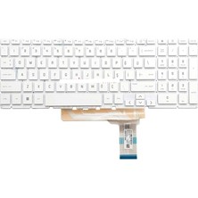 Afila Hp Victus Gaming 15-FA2018NT (BQ1P9EA) Uyumlu Notebook Klavyesi, Laptop Tuş Takımı (Beyaz Tr) Işıklı