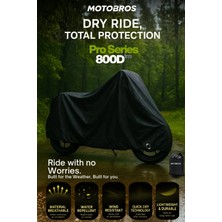 Motobros Pro Series 800D Oxford Kumaş Maxi Scooter Motosiklet Brandası Motor Brandası Su Geçirmez