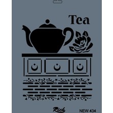 Elma Shop Rich New Seri N-434 Stencil 35X25 cm