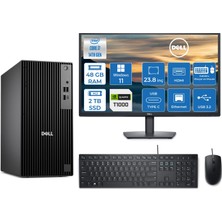 Dell Pro Tower QCT1250 Intel Core I7 14700 5.4ghz 48GB Ddr5 2tb SSD 23,8 Inç Monitör Windows 11 Home Quadro T1000 4gb Masaüstü Bilgisayar 24QCT1250I7T1000H24 + Zetta Flash Bellek