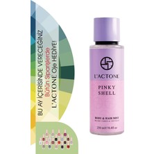 L'actone Pinky Shell Body Mist & Hair Mist 250 ml / Vücut Spreyi & Saç Spreyi 1 Adet Oje Hediyeli