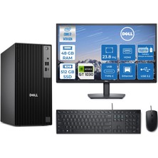 Dell Pro Tower QCT1250 Intel Core I7 14700 5.4ghz 48GB Ddr5 512GB SSD 23,8 Inç Monitör Freedos Nvidia GT1030 4gb Masaüstü Bilgisayar 24QCT1250I7GT1030F22 + Zetta Flash Bellek