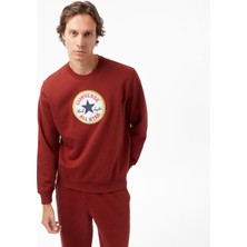 Converse Baskılı Erkek Bordo Sweatshirt