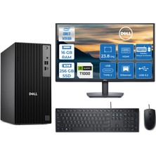 Dell Pro Tower QCT1250 Intel Core I7 14700 5.4ghz 16GB Ddr5 256GB SSD 23,8 Inç Monitör Freedos Quadro T1000 4gb Masaüstü Bilgisayar 24QCT1250I7T1000F06 + Zetta Flash Bellek