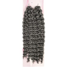 Elma Shop Nice Bulk Afro Su Dalgası Saç / Gri