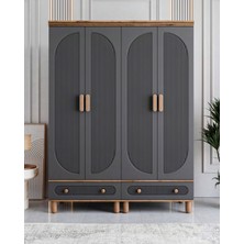 Miracool Milen 4 Kapılı Dolap / %100 Mdf