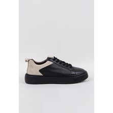 Paco Romano Erkek Siyah-Erkek Siyah Taban Deri Sneaker Ayakkabı
