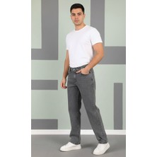 Lyvens Erkek Füme Baggy Oversize Geniş Paça Jean Kot Pantolon