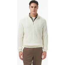 Nautica Erkek Krem Classic Fit Kazak