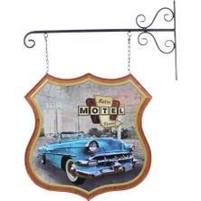 Tienda Fiesta Dekoratif Çift Yönlü Car Trip Temalı Ferforje Askı