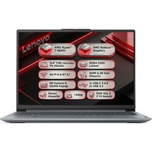Lenovo Ideapad Slim 3 15ABR8 Amd Ryzen 7 5825U 8gb 512GB SSD 15.6" Fhd Windows 11 Pro Laptop, Notebook 82XM00U8TX 002