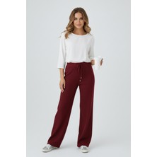 Kadın Modern Bordo Pantolon