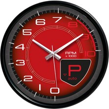 Genel Ferrari Model Araba Kadranı Tasarım Duvar Saati