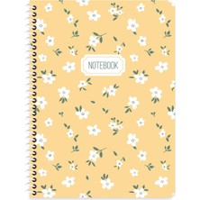 Keskin Color Keskin 16,5*22,5 Çizgili Karton Kapak Spiralli Blume Defter - Sarı