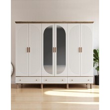 Miracool Milen 6 Kapılı Dolap / %100 Mdf