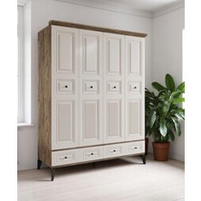 Miracool Terra 4 Kapılı Dolap / %100 Mdf / Aytaşı