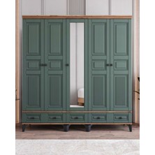 Miracool Terra 5 Kapılı Dolap / %100 Mdf/ Haki