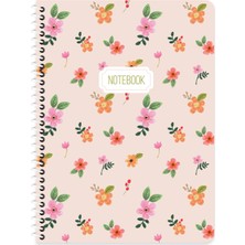 Keskin Color Keskin 16,5*22,5 Çizgili Karton Kapak Spiralli Blume Defter - Turuncu