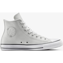 Converse Chuck Taylor All Star Leather Unisex Gri Sneaker