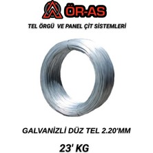 Ör-As Tel Örgü Galvanizli Tel 23 Kg 2.20 mm Bağlama Teli Paslanma Yapmaz