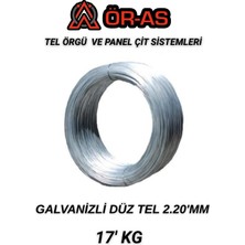 Ör-As Tel Örgü Galvanizli Tel 17 Kg 2.20 mm Bağlama Teli Paslanma Yapmaz